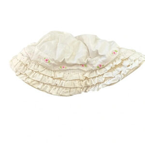 Mini Wear vintage baby ruffled hat size 12-24 months